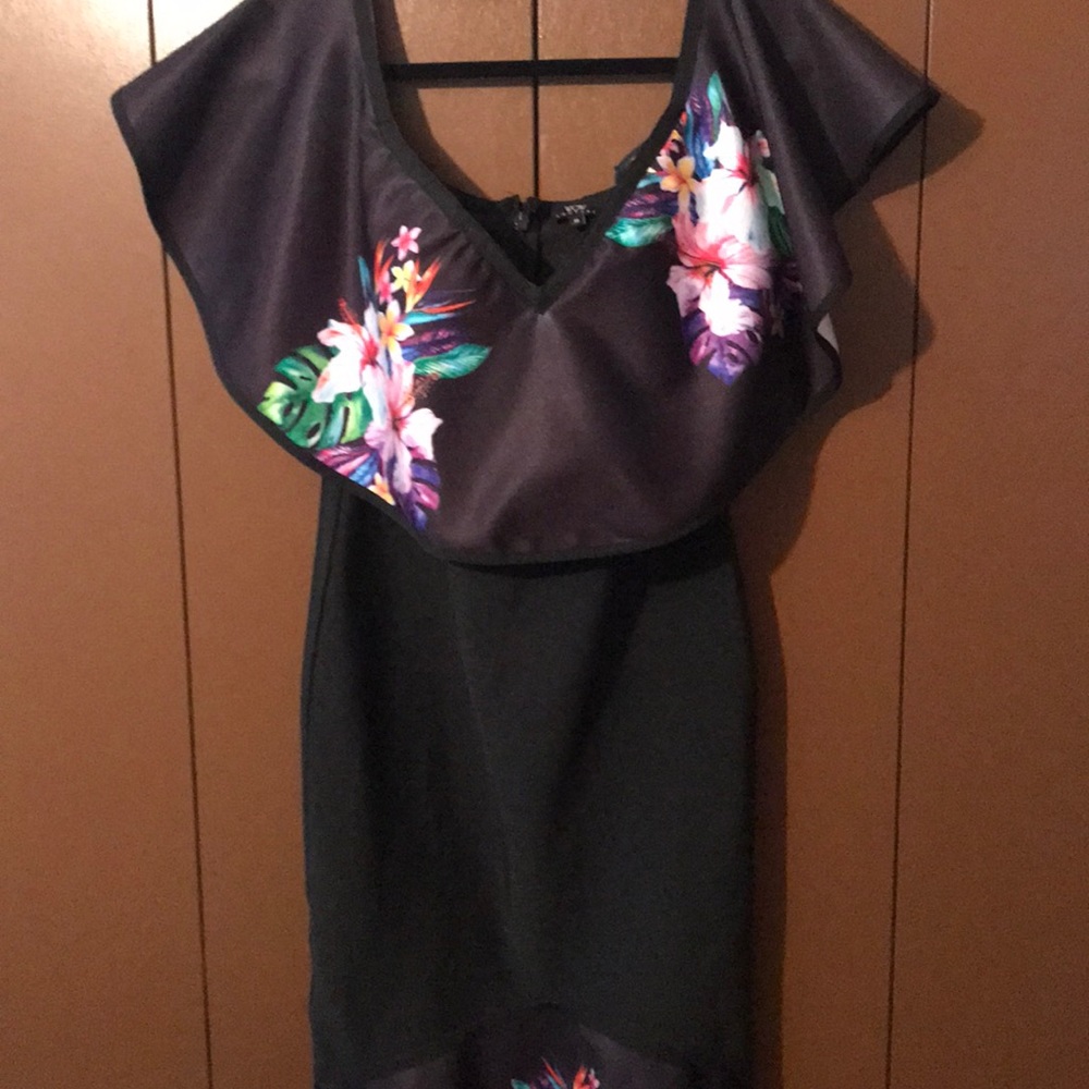 Floral off shoulder dress